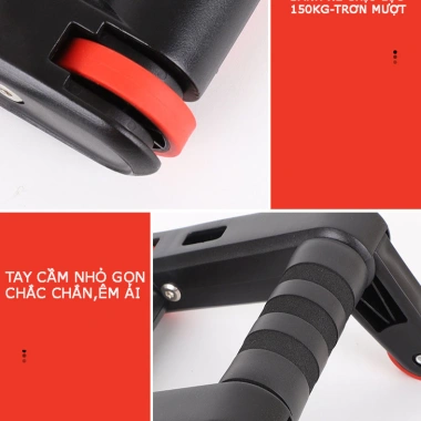 Bộ Dụng Cụ Tập Cơ Bụng DNS069 Chống Đẩy, Kéo Tay Đa Năng kèm Thảm Lót, Giá 175.000 VND