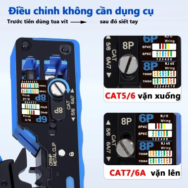 Bộ dụng cụ uốn RJ45 CAT7 ZoeRax - Dụng cụ uốn, kéo cáp, đầu và vỏ pha lê, giảm giá 352.000₫ 4 Bộ dụng cụ uốn RJ45 CAT7 ZoeRax - Dụng cụ uốn, kéo cáp, đầu và vỏ pha lê, giảm giá 352.000₫ 4