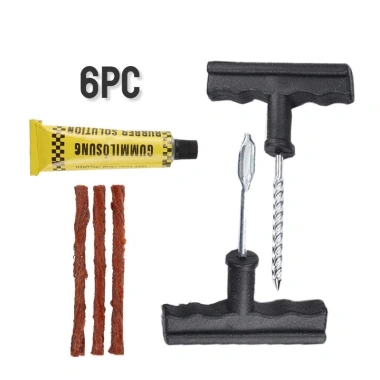 Bộ dụng cụ vá xe không ruột, lốp xe, vá lụi không săm + 3 dải keo cao su - 22.500đ