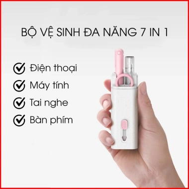 Bộ Dụng Cụ Vệ Sinh Laptop 7 in 1 Đa Năng - Siêu Nhỏ Gọn, Vệ Sinh Máy Tính, Bàn Phím, Tai Nghe Airpod - Giá 80.000 VND 8 Bộ Dụng Cụ Vệ Sinh Laptop 7 in 1 Đa Năng - Siêu Nhỏ Gọn, Vệ Sinh Máy Tính, Bàn Phím, Tai Nghe Airpod - Giá 80.000 VND 8