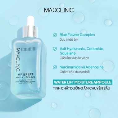 Bộ Dưỡng Ẩm Da Maxclinic - Water Lift 100ml + Ampoule Shot Daily 50ml + Melatonin Cream 50g - Giá 1.581.000₫ 2