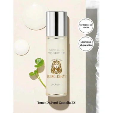 Bộ Dưỡng Da Dr.Pepti Centella: Toner 180ml, Tinh Chất Trắng 30ml, Kem ẩm 70ml - Giá 322k
