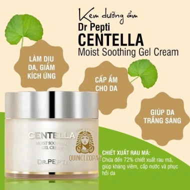 Bộ Dưỡng Da Dr.Pepti Centella: Toner 180ml, Tinh Chất Trắng 30ml, Kem ẩm 70ml - Giá 322k