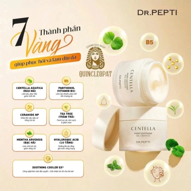 Bộ Dưỡng Da Dr.Pepti Centella: Toner 180ml, Tinh Chất Trắng 30ml, Kem ẩm 70ml - Giá 322k 7 Bộ Dưỡng Da Dr.Pepti Centella: Toner 180ml, Tinh Chất Trắng 30ml, Kem ẩm 70ml - Giá 322k 7