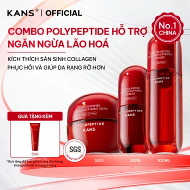 Bộ Dưỡng Da Mặt Kans Đỏ Chống Lão Hóa, Cấp Ẩm Collagen Peptide - Chính Hãng Giá 1.169.000₫