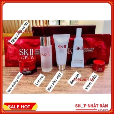 Bộ dưỡng da SK-II 5 món Nhật Bản - Giá ưu đãi 1.690.000 VNĐ, chăm sóc da hiệu quả