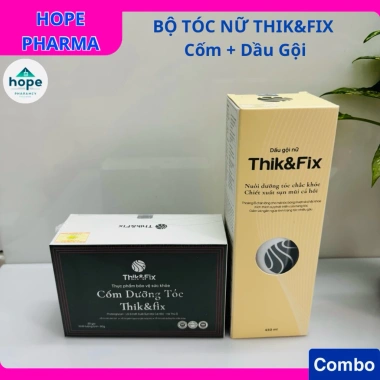 Bộ dưỡng tóc Nữ Thik&Fix - Giảm giá 699k, tóc chắc khỏe, giảm xơ rối, ngăn gãy rụng