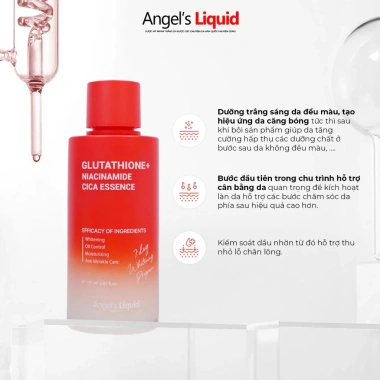 Bộ Dưỡng Trắng Da Glutathione Niacinamide Cica Angel's Liquid Kiểm Soát Dầu Giá 510.000₫