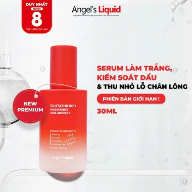 Bộ Dưỡng Trắng Da Glutathione Niacinamide Cica Angel's Liquid Kiểm Soát Dầu Giá 510.000₫