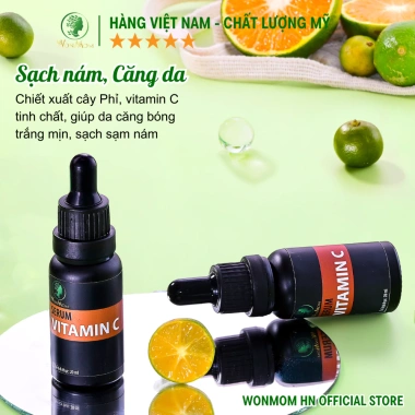 Bộ dưỡng trắng da mặt Wonmom: sữa rửa mặt + serum Vitamin C + kem nghệ, giảm 50K, giá 671.600₫ 6