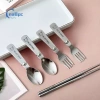 Bộ Ery Gấp Thép Không Gỉ 304 - Đũa, Nĩa, Thìa Di Động Tái Sử Dụng, Gập Gọn Dã Ngoại, An Toàn Rửa Chén - Giá 158.840₫ 2