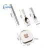 Bộ Ery Gấp Thép Không Gỉ 304 - Đũa, Nĩa, Thìa Di Động Tái Sử Dụng, Gập Gọn Dã Ngoại, An Toàn Rửa Chén - Giá 158.840₫ 7