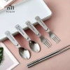 Bộ Ery gấp thép không gỉ 304 - Thìa nĩa, đũa di động, tái sử dụng, thích hợp dã ngoại, an toàn máy rửa chén - 148.720 VND