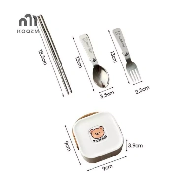 Bộ Ery gấp thép không gỉ 304 - Thìa nĩa, đũa di động, tái sử dụng, thích hợp dã ngoại, an toàn máy rửa chén - 148.720 VND
