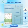 Bộ Ga Giường Du Lịch 1 Lần Kèm 4 Ghim, Chăn – Vải Không Dệt Kháng Bệnh, Giá 53.000 VND 2