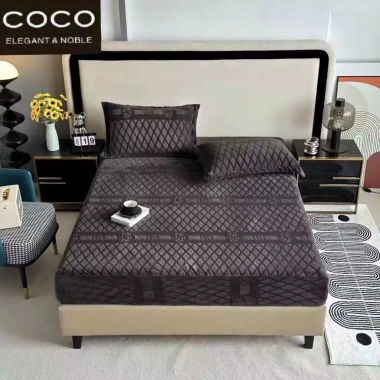 Bộ ga giường lông tuyết nỉ nhung coco màu trơn, ga chun bọc nệm mềm mịn - Giá chỉ 98.000đ 4