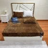Bộ ga giường lông tuyết nỉ nhung coco màu trơn, ga chun bọc nệm mềm mịn - Giá chỉ 98.000đ 7