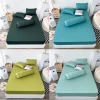 Bộ ga giường thun lạnh 4 món TL253 vỏ ôm Hàn Quốc, đủ size 1m2-1m8, giá ưu đãi 173k 4