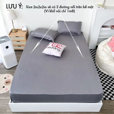 Bộ ga giường thun lạnh 4 món TL253 vỏ ôm Hàn Quốc, đủ size 1m2-1m8, giá ưu đãi 173k