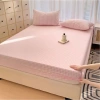 Bộ ga gối 3 món Cotton Đũi Kẻ 1m2-1m8 x2m Hàn Quốc, thoáng mát, giảm giá 39.000₫ 4