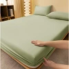 Bộ ga gối 3 món Cotton Đũi Kẻ 1m2-1m8 x2m Hàn Quốc, thoáng mát, giảm giá 39.000₫ 9