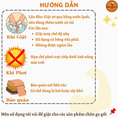 Bộ Ga Gối Cotton Poly 50x70 cm M2/M6/M8/2M2 - Ga + 2 vỏ gối nằm, chỉ 85.000đ 6