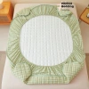 Bộ Ga Gối Trần Bông 3 Món Cotton Kẻ Hàn Quốc Basic - Đũi Dệt Bông Xơ Đậu Nhẹ Mềm, Đủ Kích Thước, Giá 139.120₫ 9