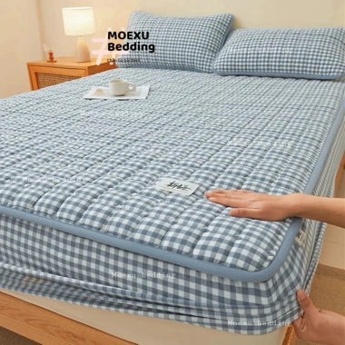 Bộ Ga Gối Trần Bông 3 Món Cotton Kẻ Hàn Quốc Basic - Đũi Dệt Bông Xơ Đậu Nhẹ Mềm, Đủ Kích Thước, Giá 139.120₫ 10