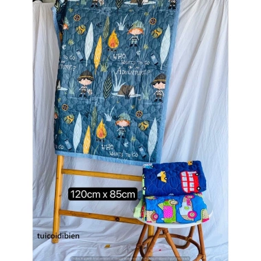 Bộ Ga Gối và Chăn Mền Bé Cotton Cao Cấp Thủ Công - Đẹp Đáng Yêu, Giá 79.000đ 8