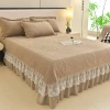 Bộ Ga Nỉ Nhung Gối Trần Phủ Bánh Bèo Cao Cấp 3 Món (1m6-1m8-2m) Xinh Xắn Ấm Áp Giá 167.400 2
