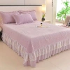 Bộ Ga Nỉ Nhung Gối Trần Phủ Bánh Bèo Cao Cấp 3 Món (1m6-1m8-2m) Xinh Xắn Ấm Áp Giá 167.400 5