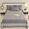 Bộ Ga Nỉ Nhung Gối Trần Phủ Bánh Bèo Cao Cấp 3 Món (1m6-1m8-2m) Xinh Xắn Ấm Áp Giá 167.400 10