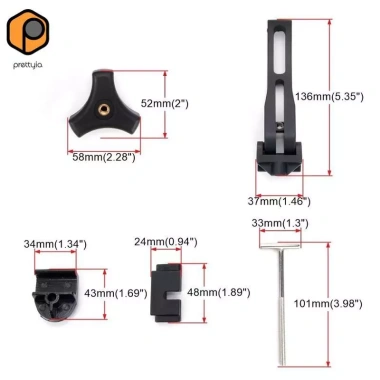 Bộ gắn nắp Tonneau kẹp kim loại ABS xe bán tải, giường chở hàng - Giá ưu đãi 309.100₫ 2