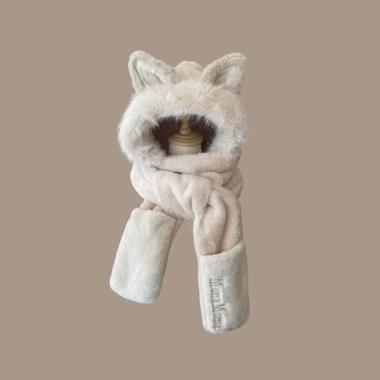Bộ Găng Tay Khăn Mũ HYCEO - Mũ Bò Nữ Dày Giữ Tai Ấm Chống Gió Trời 181.440 VND