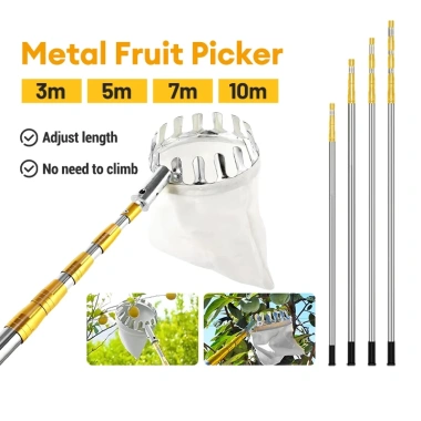 Bộ Gậy Vợt Hái Trái Cây Inox 3-6m – Chắc Chắn, Linh Hoạt, Giá Ưu Đãi 55k