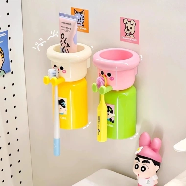 Bộ Giá Đỡ Cốc Hình Thú và Chân Gác Bàn Chải Độc Đáo Màu Kẹo - Tiện Lợi, Giá 20.580₫ 2