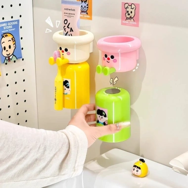 Bộ Giá Đỡ Cốc Hình Thú và Chân Gác Bàn Chải Độc Đáo Màu Kẹo - Tiện Lợi, Giá 20.580₫ 3