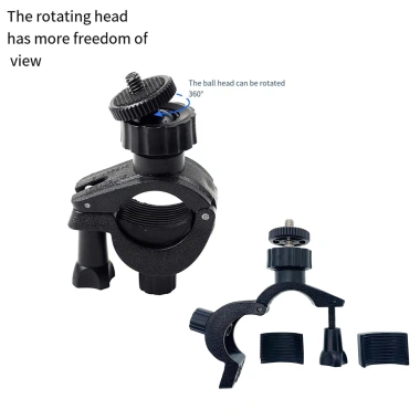 Bộ Giá Đỡ Micro SLR 360° Kẹp Điện Thoại Cho Đèn Tròn, Tự Động Phát Trực Tiếp, Xoay Đa Góc - Giá 63k