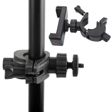 Bộ Giá Đỡ Micro SLR 360° Kẹp Điện Thoại Cho Đèn Tròn, Tự Động Phát Trực Tiếp, Xoay Đa Góc - Giá 63k