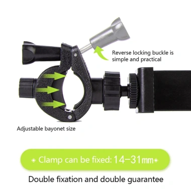 Bộ Giá Đỡ Micro SLR 360° Kẹp Điện Thoại Cho Đèn Tròn, Tự Động Phát Trực Tiếp, Xoay Đa Góc - Giá 63k