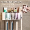 Bộ Giá Đựng Bàn Chải Treo Tường - Nhả Kem Tự Động 4 Cốc Dán Tường Chống Nước, Tiết kiệm không gian, Giá 40.099₫, phòng tắm