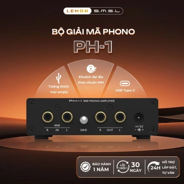 Bộ Giải Mã Phono SMSL PH-1 PreAMP Chống Nhiễu, Hỗ Trợ Headphone - Giá 2.4 Triệu Bộ Giải Mã Phono SMSL PH-1 PreAMP Chống Nhiễu, Hỗ Trợ Headphone - Giá 2.4 Triệu