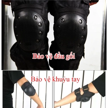 Bộ giáp bảo hộ Black Hawk đi phượt - Bảo vệ đầu gối, khuỷu tay, giảm giá 20%