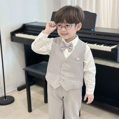 Bộ gilê công tử 4 chi tiết bé trai 8-25kg 299.000đ, phù hợp lễ Tết, đám cưới, sinh nhật 2