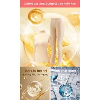 Bộ Giữ Nhiệt Cổ Cao SYLINEY Mút Nâng Ngực - Giữ Ấm Dưỡng Ẩm, Chống Tĩnh Điện, Giá Ưu Đãi 287k 9