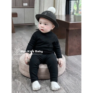Bộ giữ nhiệt lót lông cho bé 3-15kg - Đồ bộ siêu ấm, thoải mái, giá chỉ 165k 4