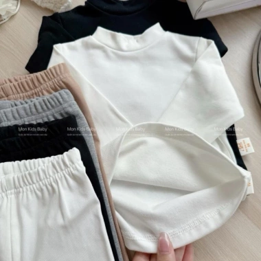 Bộ giữ nhiệt lót lông cho bé 3-15kg - Đồ bộ siêu ấm, thoải mái, giá chỉ 165k 7