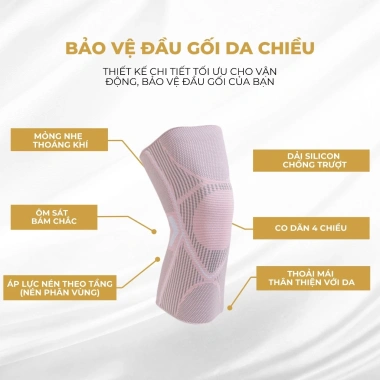 Bó Gối Cao Cấp ECOFIT 7.728 - Bảo Vệ Đầu & Khớp Gối Tập Gym, Chạy Bộ, Nhảy Múa