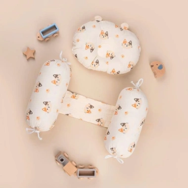 Bộ gối chặn & gối lõm cho bé sơ sinh, vải muslin mềm mại, ngủ ngon, chỉ 100.000₫ 6 Bộ gối chặn & gối lõm cho bé sơ sinh, vải muslin mềm mại, ngủ ngon, chỉ 100.000₫ 6