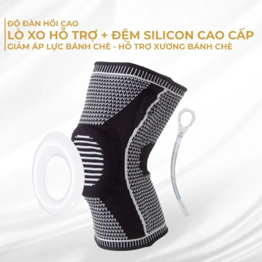 Bó Gối Đầu Gối ECOFIT - Đệm Silicon 2 Lò Xo Trợ Lực, Tập Thể Thao Giảm Chấn Thương 8